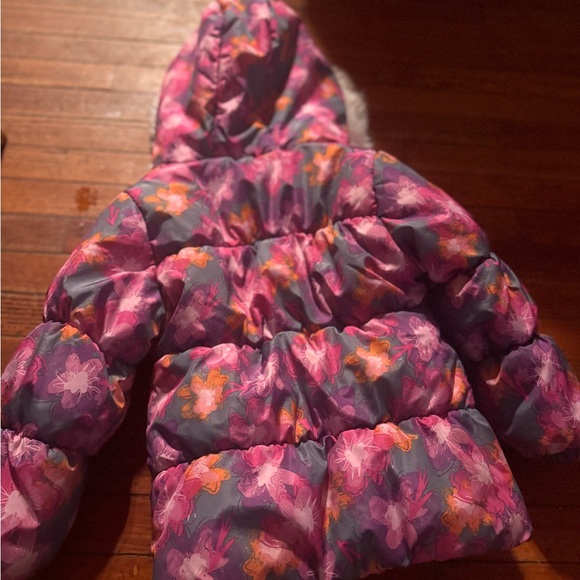 London Fog kids girls snow Winter Jacket fleece lined like new size 6-6X girls - Picture 6 of 7